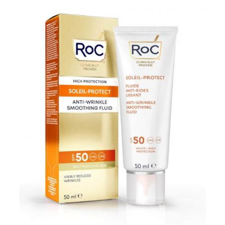 Soleil protect anti wrinkle smoothing fluid SPF50+ van ROC