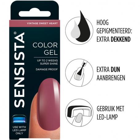 Color gel vintage sweet heart van Sensista