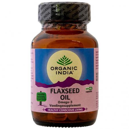 Flax seed oil vegan van Organic India