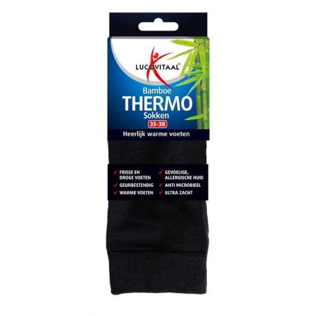 Bamboe thermosok maat 35-38 van Lucovitaal