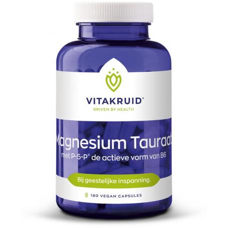 Vitakruid Magnesium Tauraat met P-5-P (180 capsules) van Vitakruid
