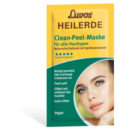 Heilaarde clean-peel masker alle huidtypes 7.5 ml van Luvos
