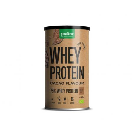 Whey proteine cacao bio van Purasana