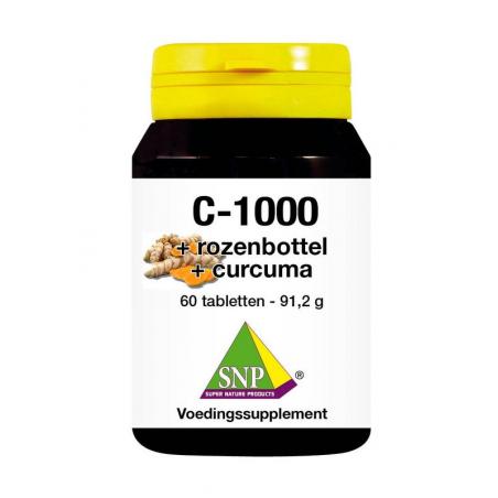 Vitamine C + rozenbottel + curcuma 1000mg van SNP