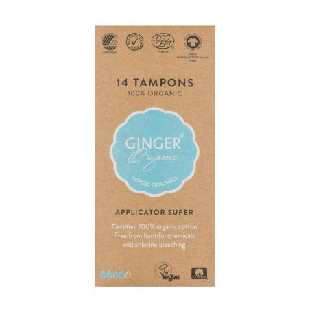 Tampon super met applicator van Ginger Organic