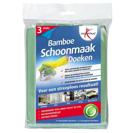 Bamboe schoonmaakdoek van Lucovitaal
