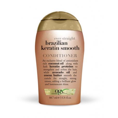 Travelsize brazilian keratin smooth conditioner van OGX