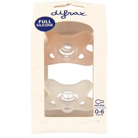 Siliconen fopspeen natural 0-6 maanden van Difrax