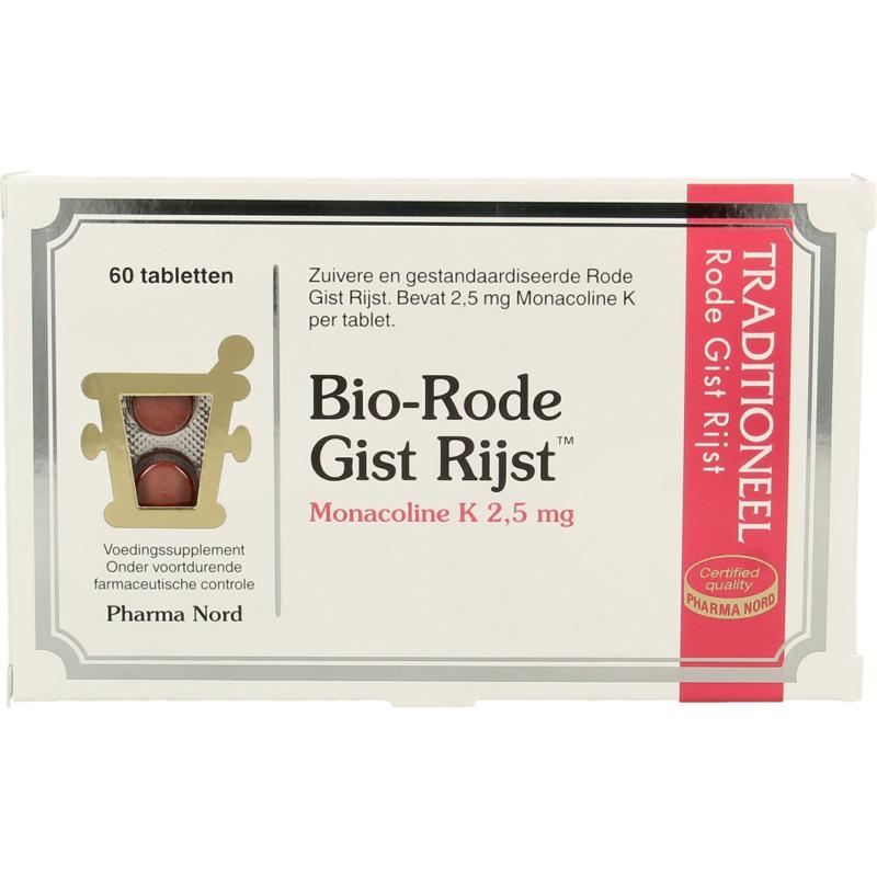 Bio Rode Gist Rijst Pharma Nord Bio rode gist rijst (60 tabletten) | Natuurlijkbesteld.nl