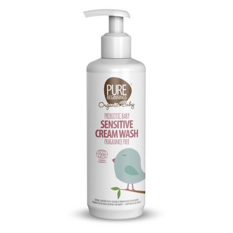 Probiotic baby sensitive cream wash van Pure Beginnings