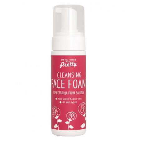 Cleansing face foam rose & aloe vera van Zoya Goes Pretty