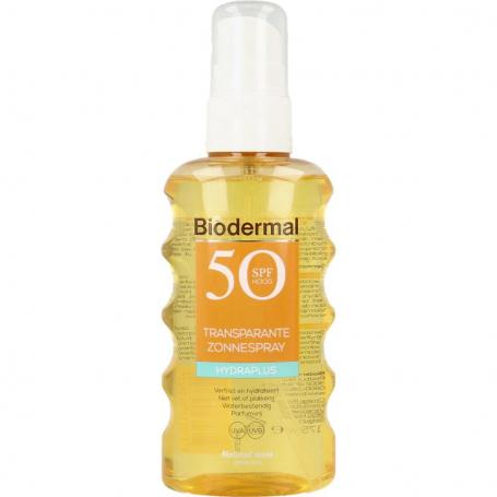 Hydra plus transparante zonnespray SPF50 van Biodermal