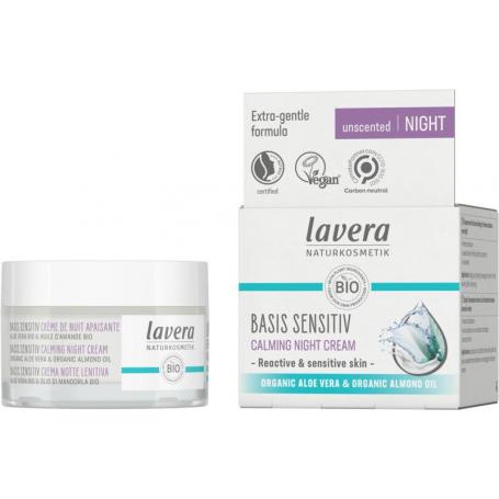 Basis Sensitive calming night cream van Lavera
