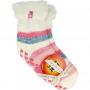 Ladies lounge socks 4-8 37-42 cream stripe van Heat Holders