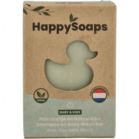 Baby shampoo & body wash aloe you very much van Happysoaps