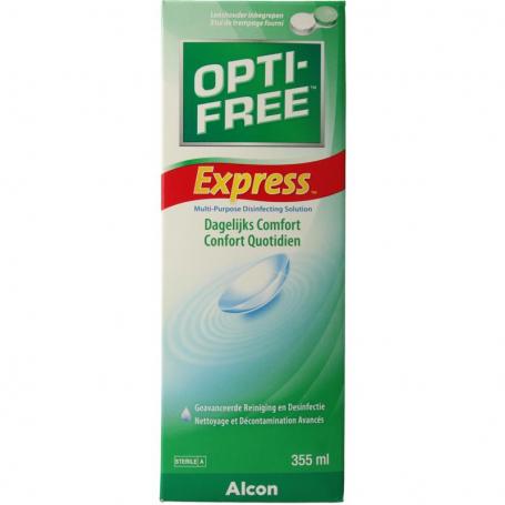 Optifree express MPDS + lenshouder van Alcon