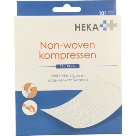 Non-woven kompres 10 x 10 cm van Heka Klein