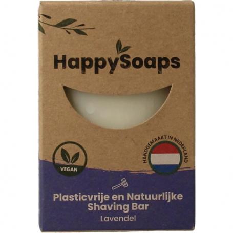 Shaving bar lavendel van Happysoaps