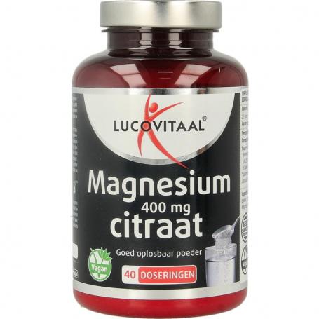 Magnesium citraat 400mg poeder van Lucovitaal