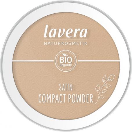 Satin compact powder tanned 03 van Lavera