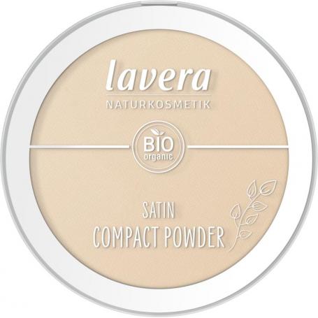 Satin compact powder medium 02 van Lavera