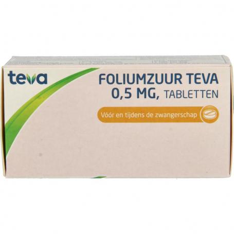 Foliumzuur 0.5 mg uad van Teva