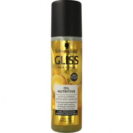 Anti-klit spray oil nutritive van Gliss Kur