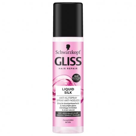 Anti-klit spray liquid silk gloss van Gliss Kur