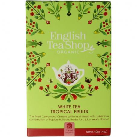 White tea tropical fruits bio van English Tea Shop