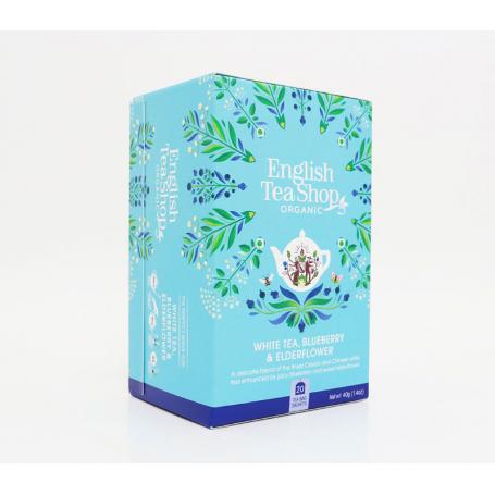 White tea blueberry & elderflower bio van English Tea Shop