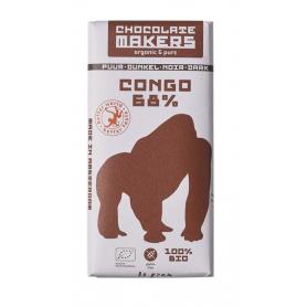 Reep tres hombres 75% puur met cacaonibs bio van Chocolatemakers