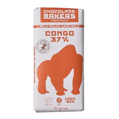 Gorilla melk 37% bio van Chocolatemakers