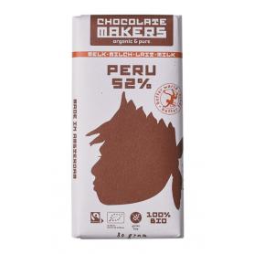 Reep tres hombres 100% extra puur fairtrade bio van Chocolatemakers