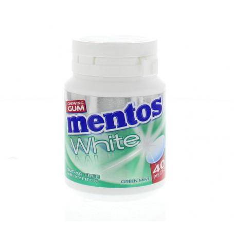 Gum greenmint white pot van Mentos