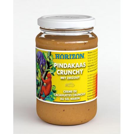 Pindakaas crunchy met zeezout eko bio van Horizon