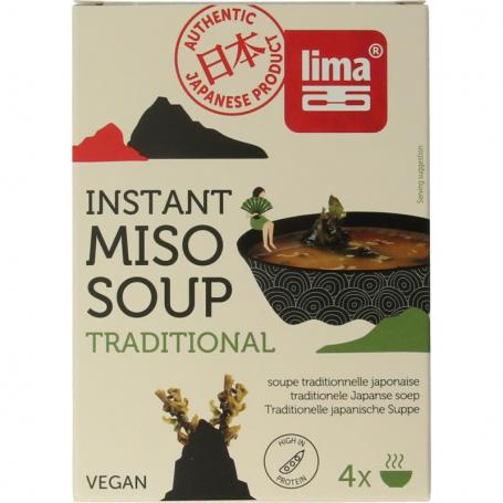Instant miso soep 4 x 10 gram van Lima