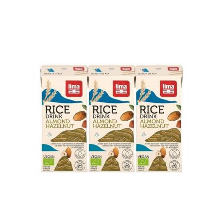 Rice drink hazelnoot-amandel 200ml bio van Lima