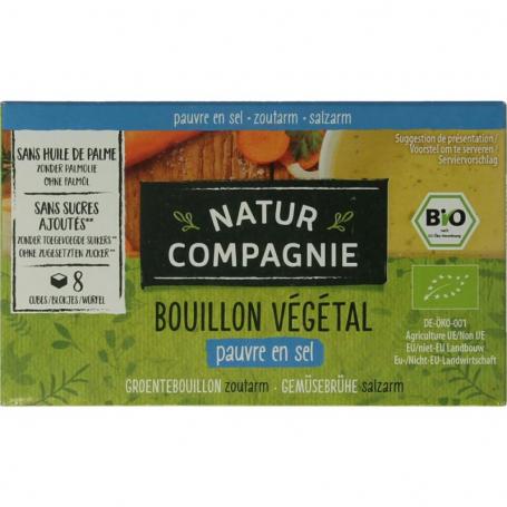 Groentebouillon zonder zout bio van Natur Compagnie