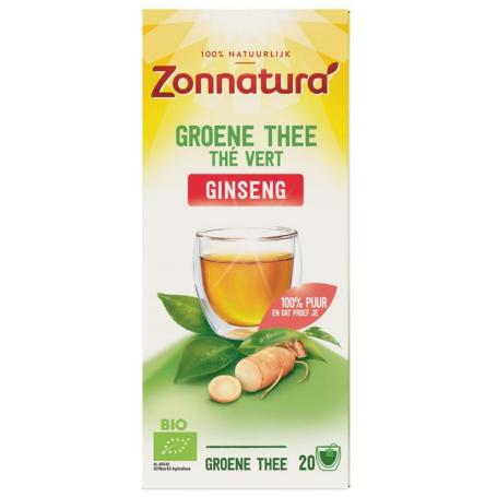 Green tea ginseng bio van Zonnatura
