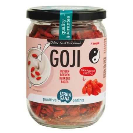 Raw goji bessen in glas bio van Terrasana
