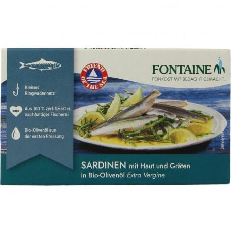 Sardines met huid en graat van Fontaine