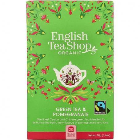 Green tea pomegranate bio van English Tea Shop