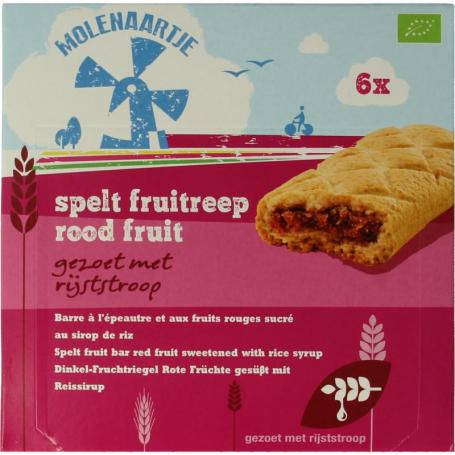 Spelt fruitreep rood fruit bio van Molenaartje