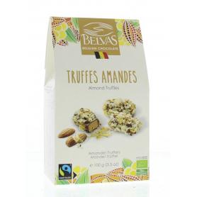 Hazelnoot praline truffels bio van Belvas
