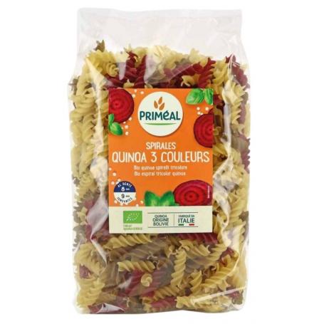 Organic fusilli 3 kleur tarwe quinoa bio van Primeal