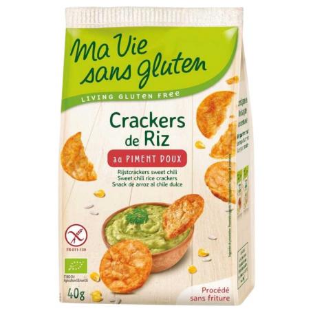 Rijstcrackers sweet chili glutenvrij bio van Ma Vie Sans
