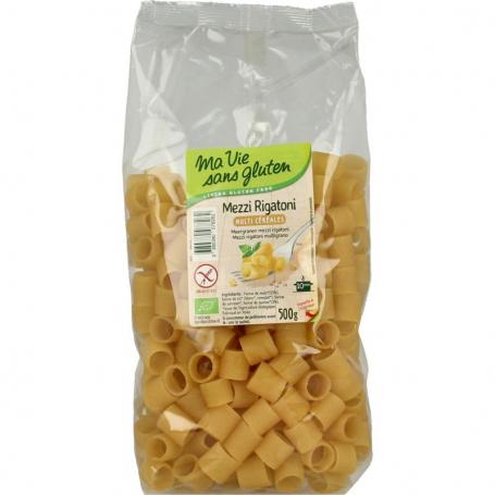 Meergranen mezzi rigatoni pasta glutenvrij bio van Ma Vie Sans