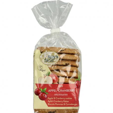 Appel cranberry staafjes bio van Billy's Farm