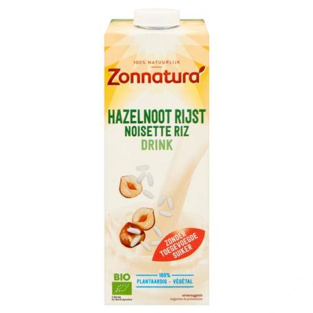 Rijst hazelnoot drink bio van Zonnatura