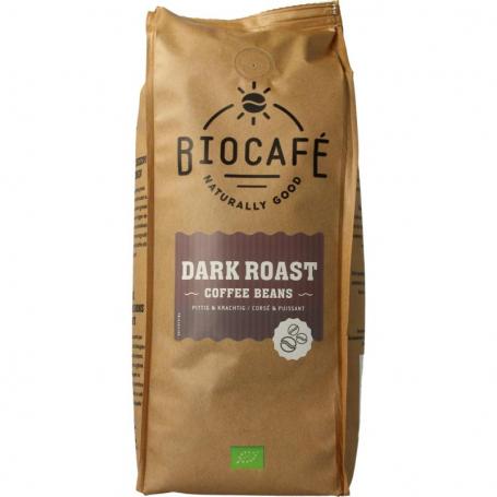 Koffiebonen dark roast bio van Biocafe